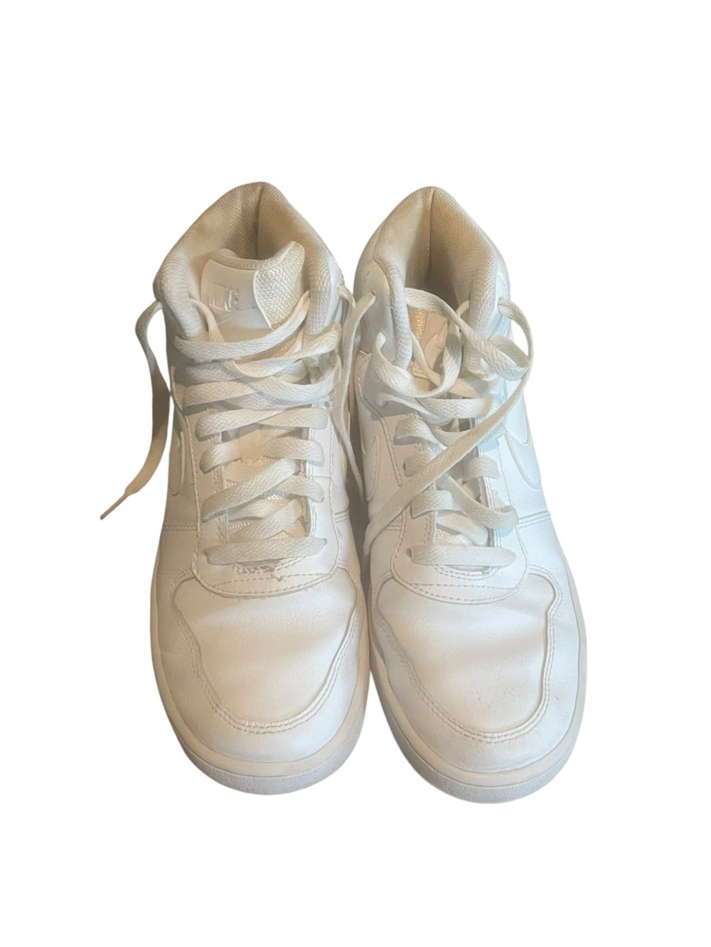 Nike size 8 White Women's High-Top Sneakers - Classic All-White Style excellent